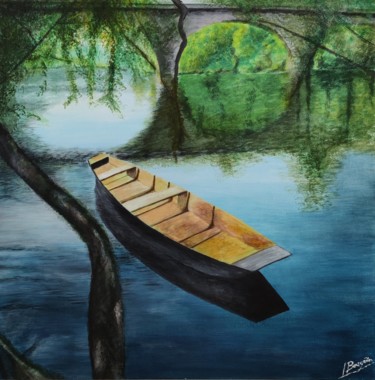 Peinture intitulée "Repos" par Laurent Bougouin, Œuvre d'art originale, Acrylique