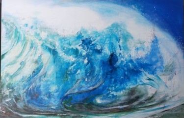Painting titled "Acquamarina" by Valemi, Original Artwork, Acrylic