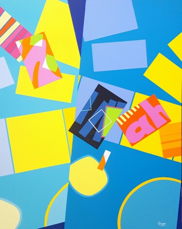 Peinture intitulée "ET QU' ÇA SAUTE !" par Stephane Bulan, Œuvre d'art originale, Acrylique Monté sur Châssis en bois