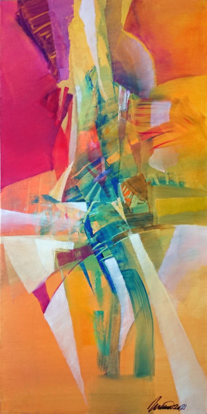 Painting titled "waited .. it got wa…" by Nikolai Taidakov, Original Artwork, Oil