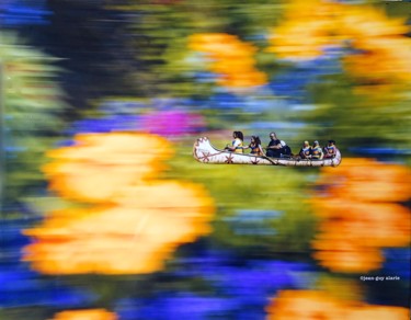 Photographie intitulée "La chasse galerie" par Jean-Guy Alarie, Œuvre d'art originale, Photographie manipulée