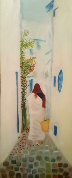 绘画 标题为“Lella EL baya” 由Rihab Bader, 原创艺术品, 油