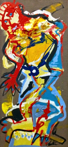 Painting titled "Betrayed" by Trajche Chatmov (Chatma), Original Artwork, Acrylic