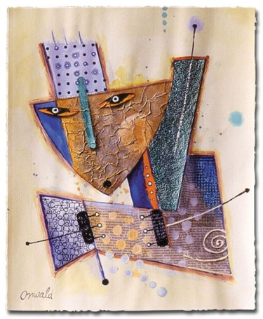 Peinture intitulée "TREE COAT" par Jean-Luc Osswald, Œuvre d'art originale, Huile