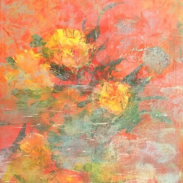 Peinture intitulée "Bouquet dans l 💦" par Any, Œuvre d'art originale, Acrylique