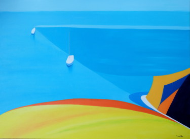 Malerei mit dem Titel "Armor glas" von Mikael Billon, Original-Kunstwerk, Acryl