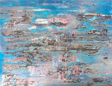 Painting titled "Plan d eau" by Veronique Charpail, Original Artwork, Acrylic