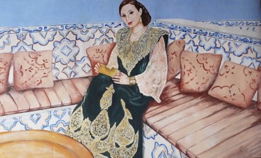 绘画 标题为“Tenue bonoise .” 由Chafika Feghir, 原创艺术品, 丙烯 安装在artwork_cat.上