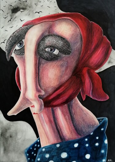 Desenho intitulada "They have come back" por Anna Reshetnikova, Obras de arte originais, Lápis