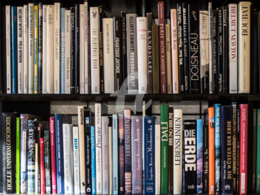 Photography titled "BOOKS_ART_01" by Jb Photoart, Original Artwork, Non Manipulated Photography Mounted on Wood Stretcher fr…