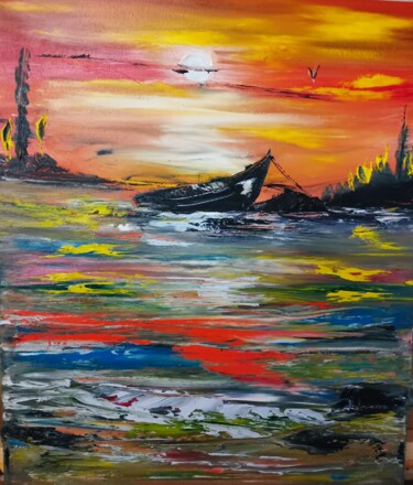 Peinture intitulée "Hopes" par Pascal Jung, Œuvre d'art originale, Huile