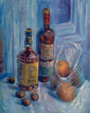 Scotch & Tennessee Painting titled "Scotch & Tennessee" by Alex Klas, Original Artwork, Acrylic Mounted on Wood Stretcher frame