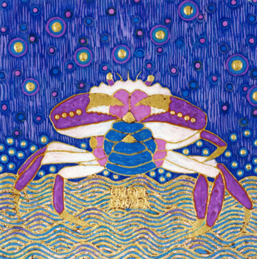 绘画 标题为“星降る夜” 由Chiori Ohnaka, 原创艺术品, 颜料