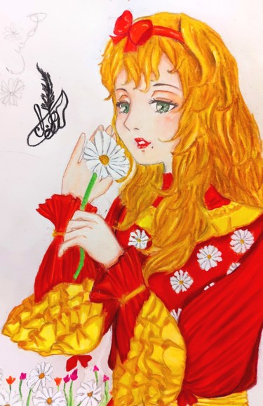 绘画 标题为“Daisy” 由Noor M.A, 原创艺术品, 铅笔