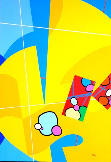 Peinture intitulée "PARFOIS ÇA MARCHE..." par Stephane Bulan, Œuvre d'art originale, Acrylique Monté sur Châssis en bois