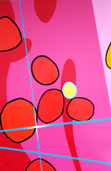 Peinture intitulée "AU PALAIS D' URANIE" par Stephane Bulan, Œuvre d'art originale, Acrylique Monté sur Châssis en bois