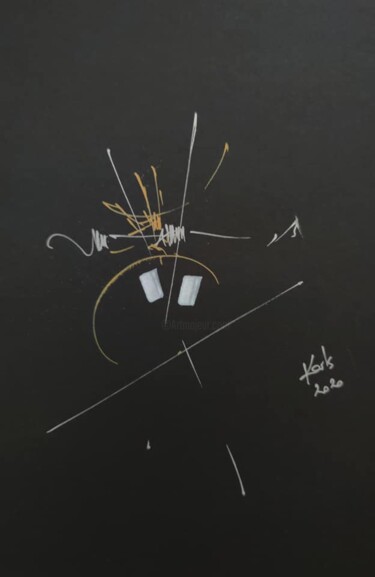 Σχέδιο με τίτλο "DESSIN ACRYLIQUE SU…" από Karls, Αυθεντικά έργα τέχνης, Ακρυλικό