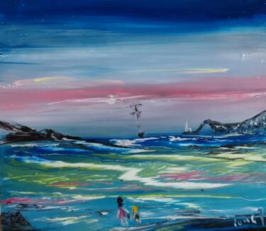 Peinture intitulée "Retour" par Pascal Jung, Œuvre d'art originale, Huile