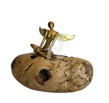 Sculpture intitulée "Fée N°3" par Recyclage Design - Réanimateur D'Objets , Œuvre d'art originale, Bronze