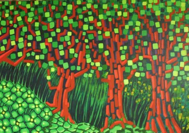 Peinture intitulée "Danse, danse, ô pri…" par Pelletier, Œuvre d'art originale, Acrylique