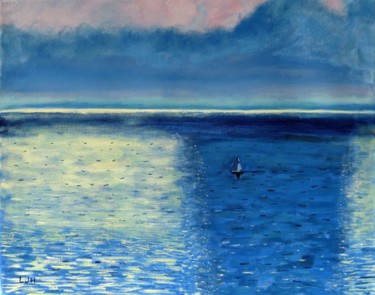 Painting titled "Stormy Light" by Herscovitch Larry, Original Artwork, Oil