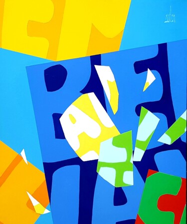 Peinture intitulée "ISSUE DE SECOURS" par Stephane Bulan, Œuvre d'art originale, Acrylique Monté sur Châssis en bois