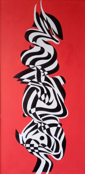 "The Dragon". Painting titled ""The Dragon"." by Oleksandr Lekomtsev, Original Artwork, Oil