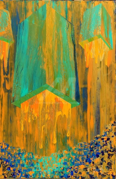 Izamal Pintura titulada "Izamal" por Fabien Dessoly (Symbolic Art BZH), Obra de arte original, Acrílico Montado en Bastidor de cami…