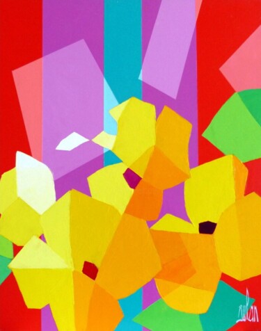 Peinture intitulée "MEILLEURS VŒUX" par Stephane Bulan, Œuvre d'art originale, Acrylique