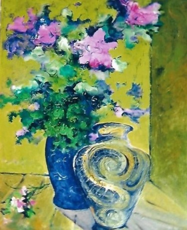Fiori rosa e vaso