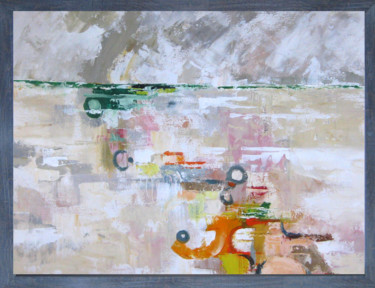 Peinture intitulée "Sea Edge 4" par Bill Mcarthur, Œuvre d'art originale, Huile Monté sur Châssis en bois