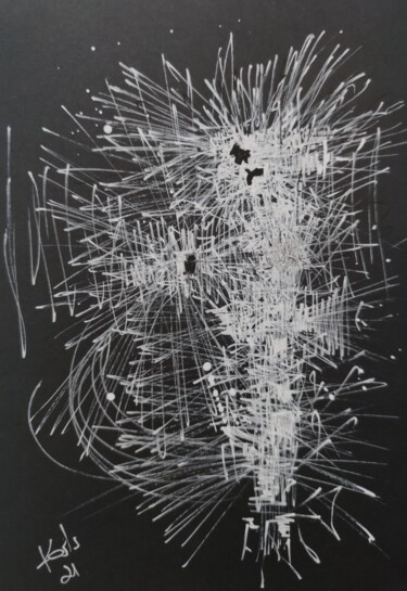 Σχέδιο με τίτλο "DESSIN ACRYLIQUE SU…" από Karls, Αυθεντικά έργα τέχνης, Ακρυλικό