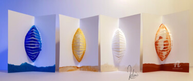 Sculpture intitulée "Coquilles" par Agnès Molinaro, Œuvre d'art originale, Papier