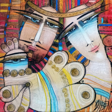 Peinture intitulée "La paix" par Albena Vatcheva, Œuvre d'art originale, Huile Monté sur Châssis en bois