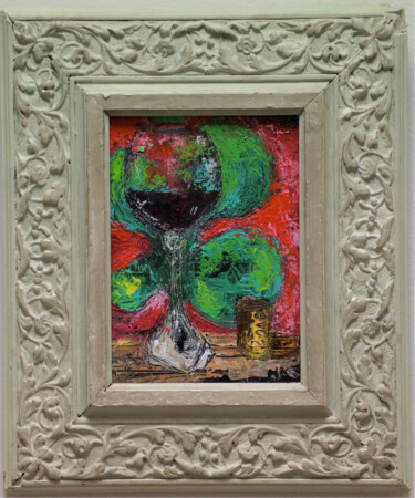 「VERRE A LA FLEUR VE…」というタイトルの絵画 Germain Hennekaによって, オリジナルのアートワーク, アクリル