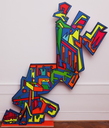 Sculpture intitulée "Upside Down" par Pierre-Jean Combar, Œuvre d'art originale, Acrylique