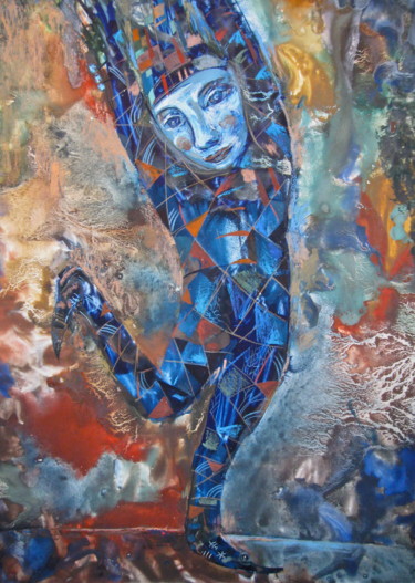 제목이 "Dancing Clown"인 미술작품 Sergey Kostin로, 원작, 온도