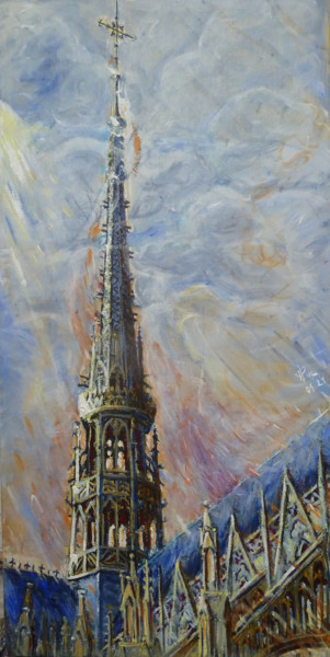 Peinture intitulée "Survivance" par Philippe Lasselin, Œuvre d'art originale, Acrylique