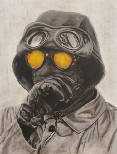 Dessin intitulée "Dessin de Kekra" par Paul Clair, Œuvre d'art originale, Pastel