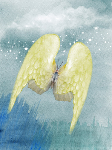Angel Wings 10 数字艺术 标题为“Angel Wings 10” 由Roxana Ferllini, 原创艺术品, 照片蒙太奇