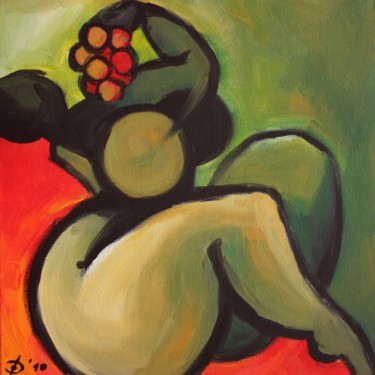 Malerei mit dem Titel "Die Reife" von Olga David, Original-Kunstwerk, Acryl Auf Keilrahmen aus Holz montiert