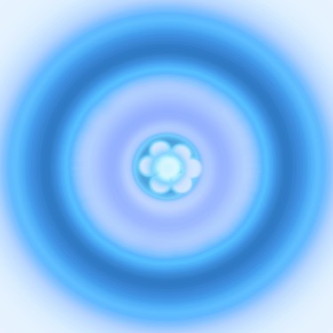 Digital Arts titled "Serene Flower of Li…" by Ageliki Baka, Original Artwork, Digital Painting