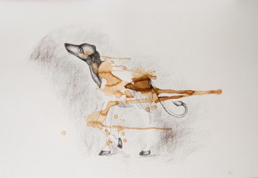 图画 标题为“edDw / The body in…” 由Leni Smoragdova, 原创艺术品, 标记