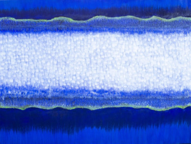 Painting titled "Snow VIII-II" by Hyun Ae Kang, Original Artwork, Oil