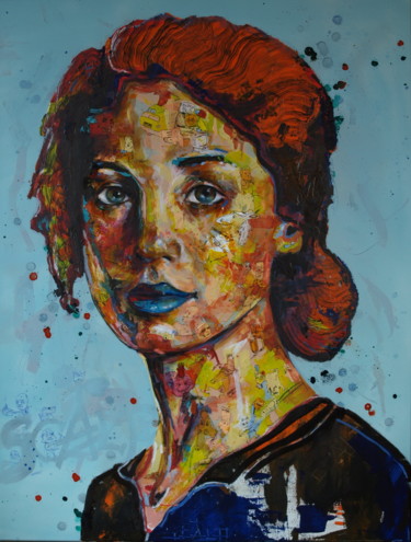 Painting titled "Jean-Loup" by Pascal Fairier, Original Artwork, Acrylic