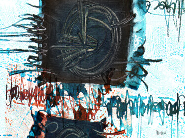 Arte digitale intitolato "ASTRATTO IBRIDO 15/…" da Peppeluciani, Opera d'arte originale, Pittura digitale