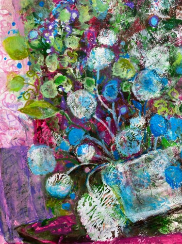 图画 标题为“une série d'œuvres…” 由Iuliia Abramoshvili, 原创艺术品, 丙烯 安装在纸板上