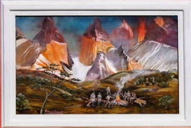 Painting titled "Torres del Paine" by Richard Greswell, Original Artwork, Acrylic
