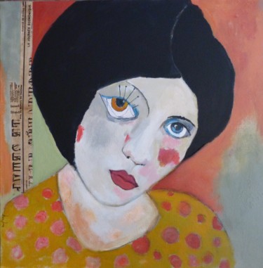 Peinture intitulée "ALIX" par Martine Flory, Œuvre d'art originale, Acrylique