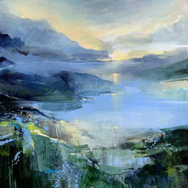 Картина под названием "Calm sea" - Irina Laube, Подлинное произведение искусства, Акрил